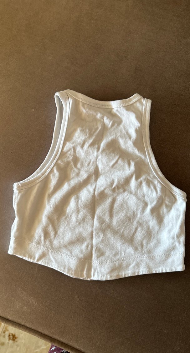 Kız Çocuk Beyaz Pamuklu Askısız Atlet - Görsel 3