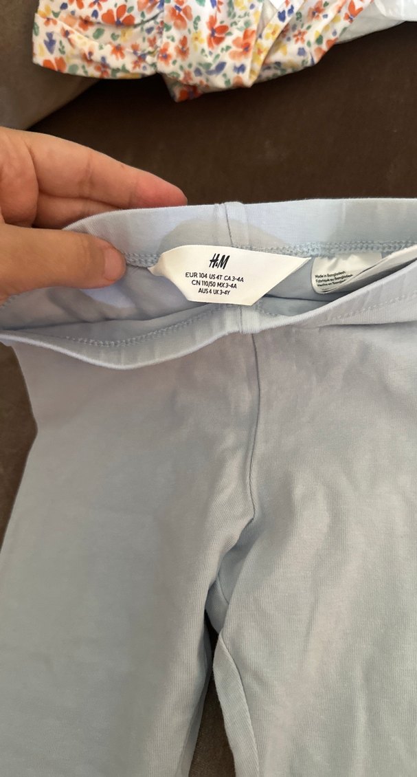 Kız Çocuk Basic Pamuklu Bej Tayt - Görsel 3