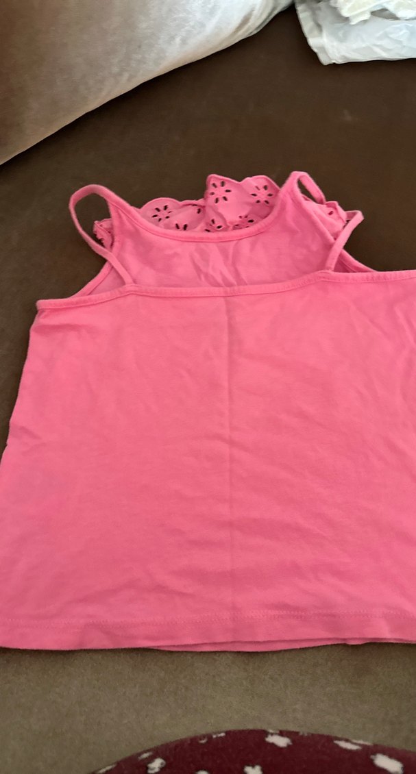 Dantelli Pembe Kolsuz Kız Bluzu - Görsel 3