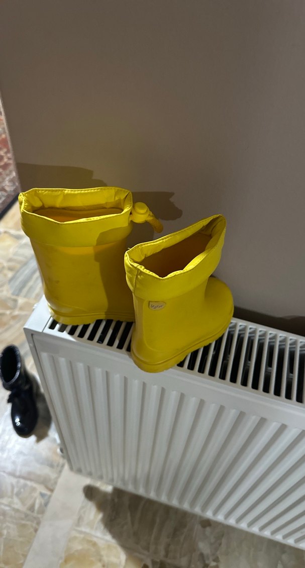 Sarı Çocuk Lastik Çizme Tokalı - Görsel 3