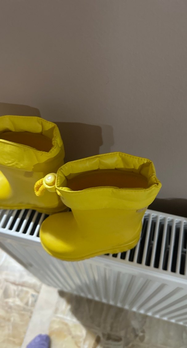 Sarı Çocuk Lastik Çizme Tokalı - Görsel 2