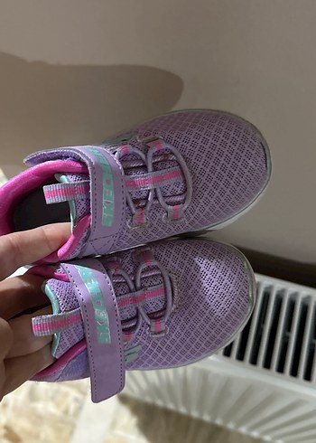Kız Çocuk Mor Cırtcırtlı Spor Ayakkabı - Görsel 3