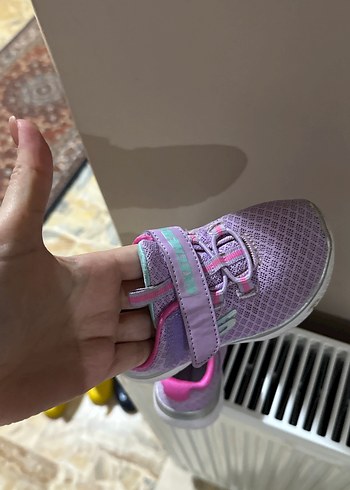 Kız Çocuk Mor Cırtcırtlı Spor Ayakkabı - Görsel 5