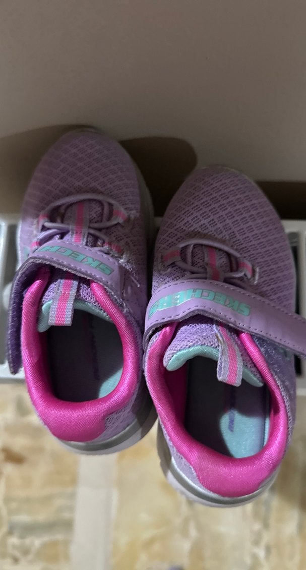 Kız Çocuk Mor Cırtcırtlı Spor Ayakkabı - Görsel 4