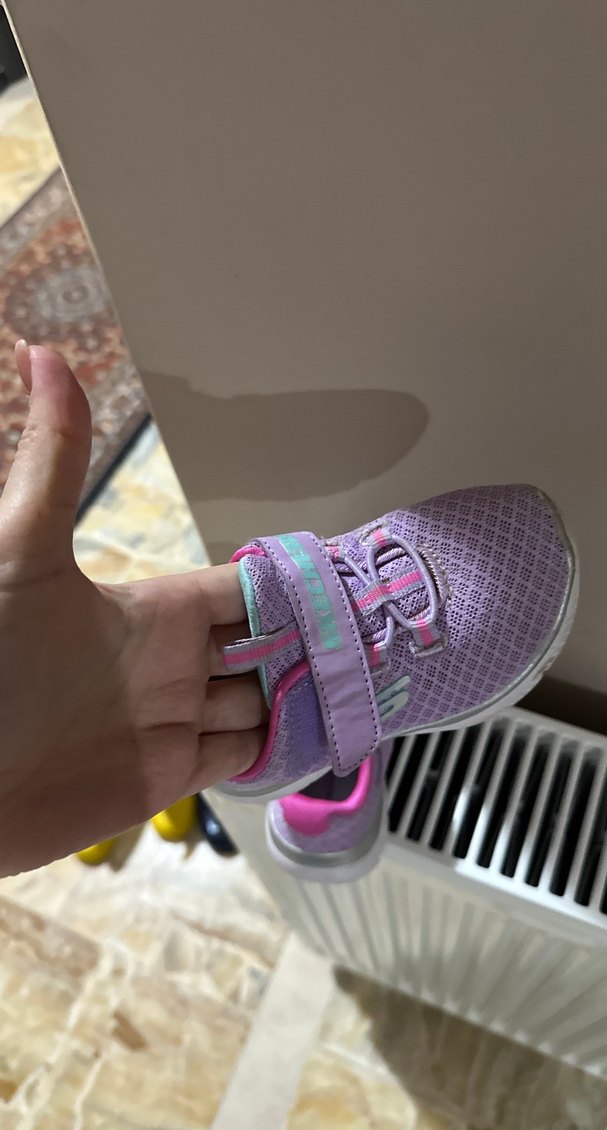 Kız Çocuk Mor Cırtcırtlı Spor Ayakkabı - Görsel 5