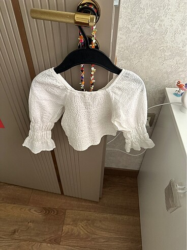 24-36 Ay Beden beyaz Renk Crop bluz