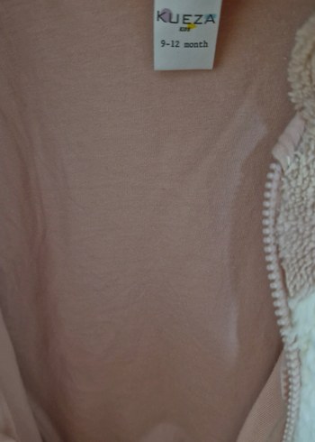 Kız Çocuk Pembe Kapüşonlu Polar Bornoz - Görsel 4