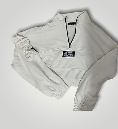 Beyaz sweatshirt
