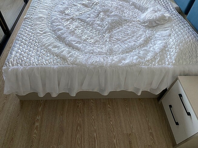  Beden beyaz Renk Yatak örtüsü