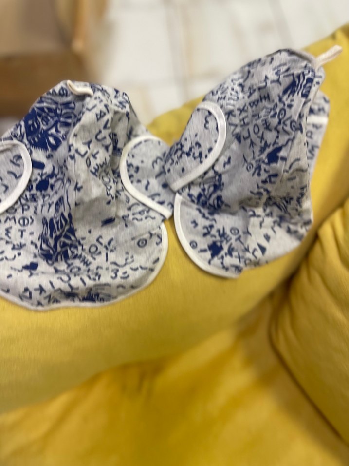 Gri Baskılı Bebek şapka güneş için - Görsel 4