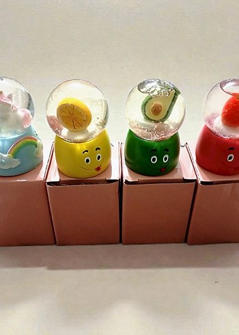 Renkli Meyve Temalı Kar Küreleri - Görsel 5