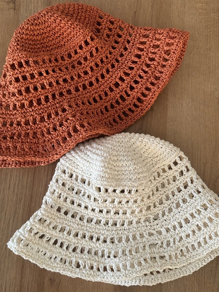 Bej Dantel Detaylı Bohem Örgü Kadın Şapka - Görsel 2