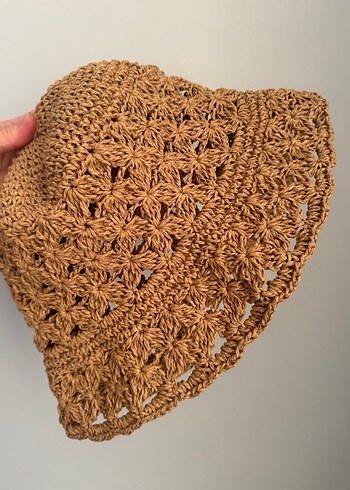 Dantel Detaylı Bej Bohem Kadın Şapka - Görsel 4