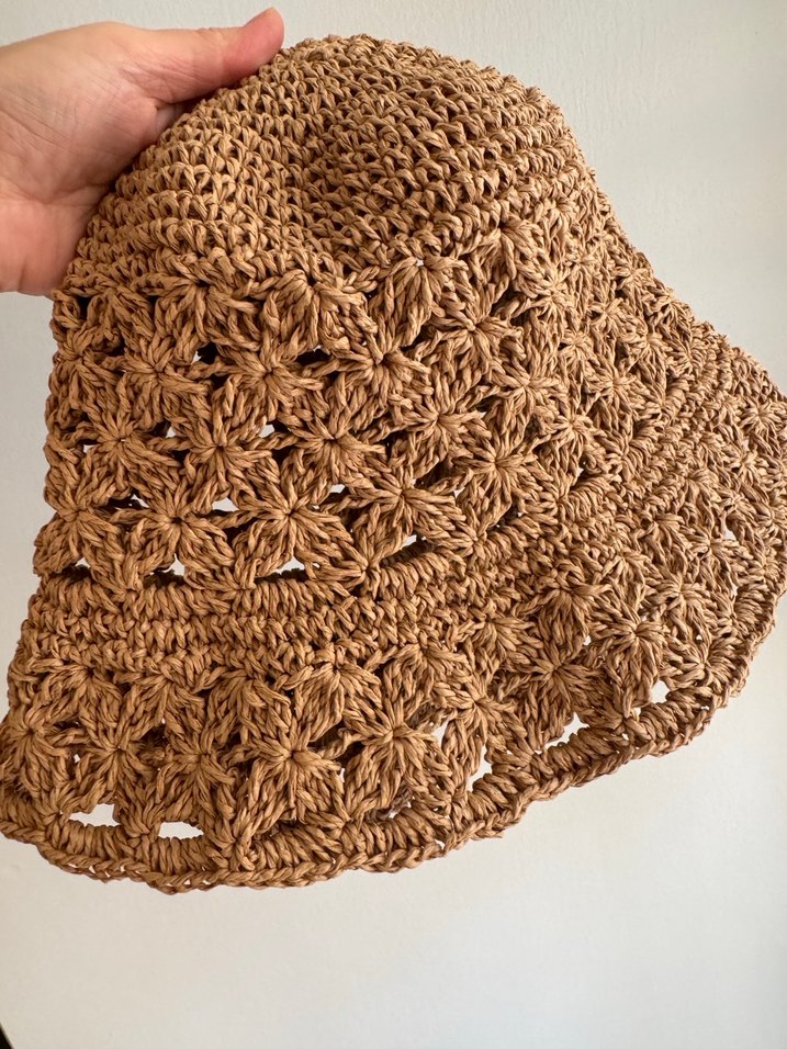 Dantel Detaylı Bej Bohem Kadın Şapka - Görsel 2