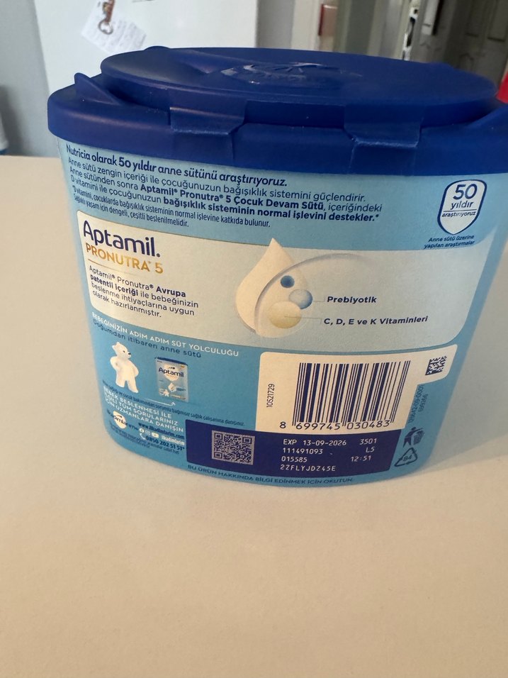 Aptamil Pronutra Bebek Maması 2,3  yaş açıldı bi kere kullanıldı - Görsel 2