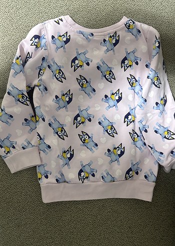 Kız Çocuk Gri Baskılı Sweatshirt - Görsel 2