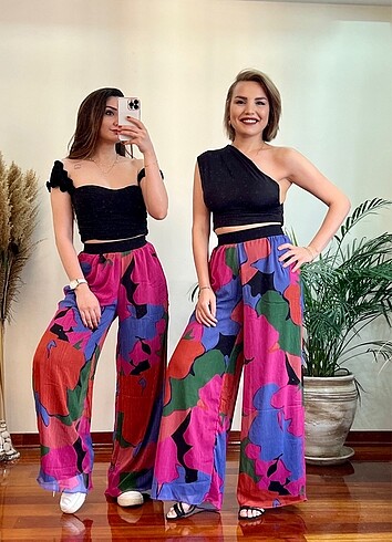 Mango Model Şifon Pantolon