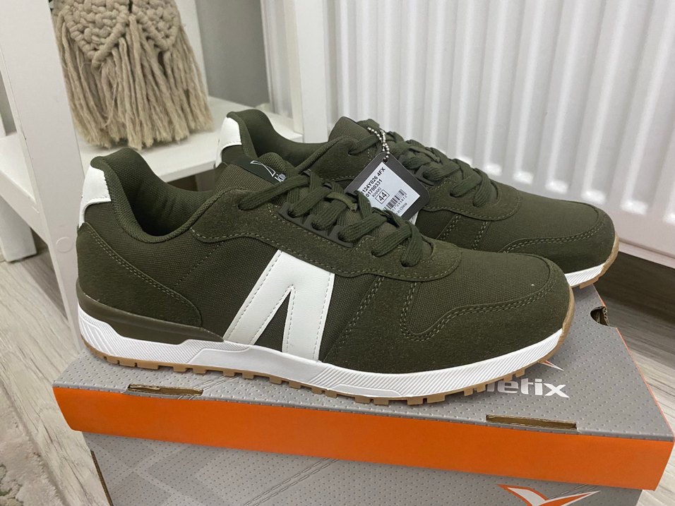 Hafif Yeşil Erkek Spor Ayakkabı Velcro - Görsel 2