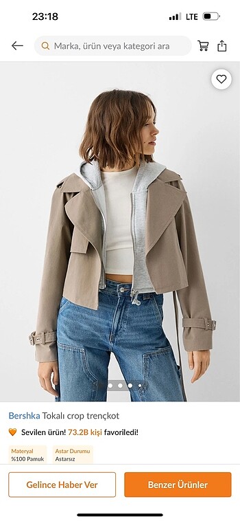 Bershka trençkot