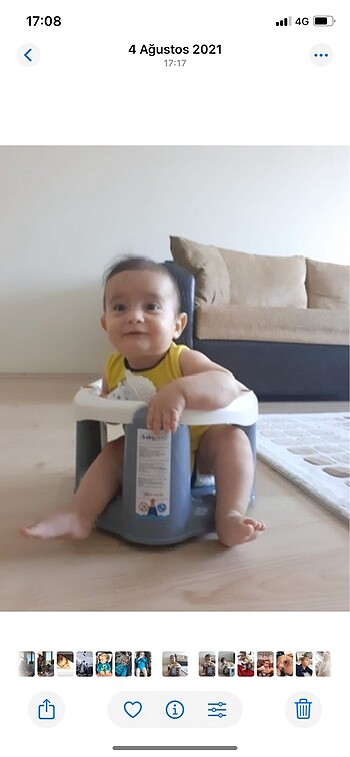 Babyjem önden açılır banyo mama oturağı