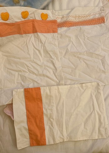 Turuncu Nakışlı Çocuk Uyku Seti - Görsel 4