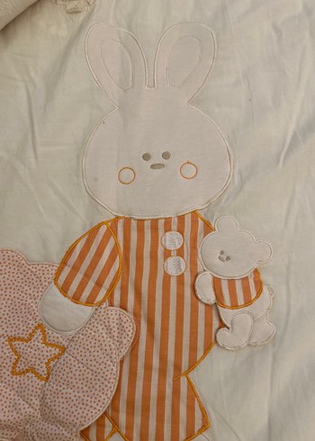 Turuncu Nakışlı Çocuk Uyku Seti - Görsel 3