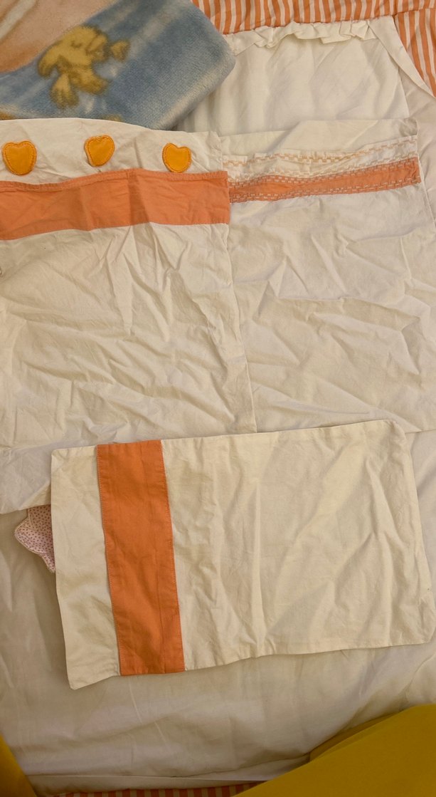 Turuncu Nakışlı Çocuk Uyku Seti - Görsel 4