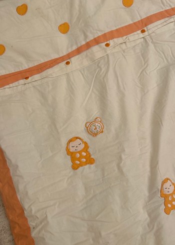 Turuncu Baskılı Çocuk yün yorgan - Görsel 2