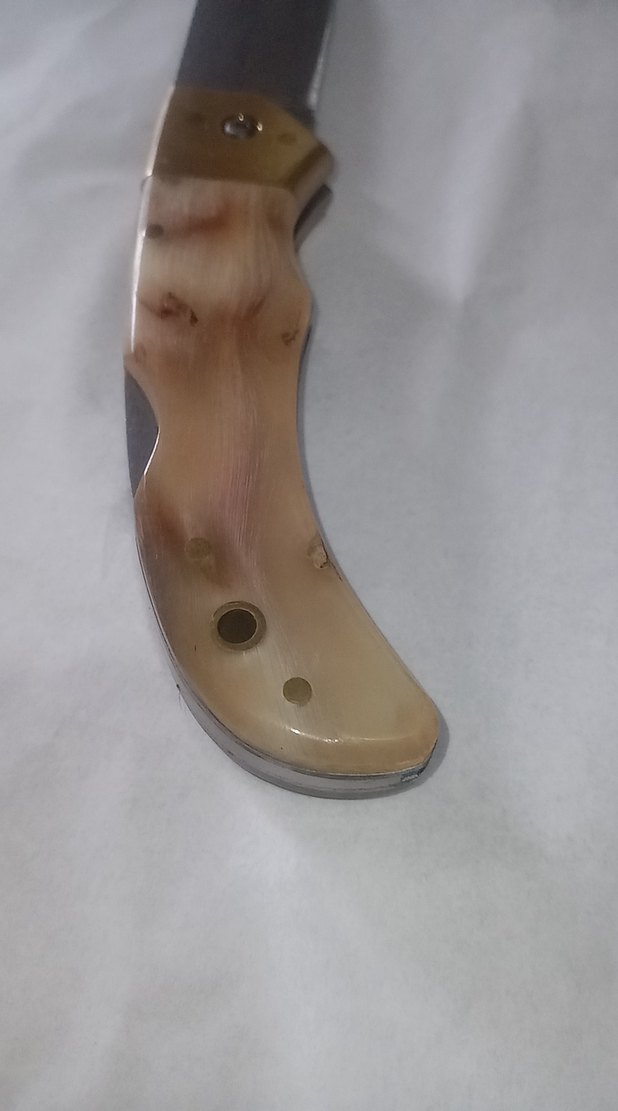 pirinç balcak N690 koç boynuzu. avcı çakısı hediyeli - Görsel 4