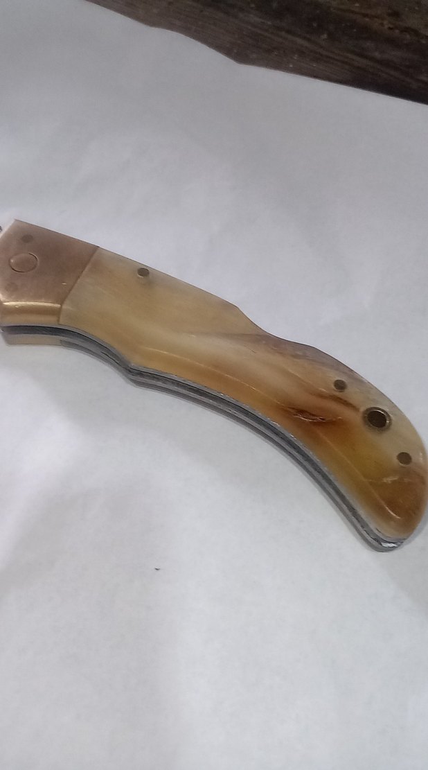 pirinç balcak N690 koç boynuzu. avcı çakısı hediyeli - Görsel 2