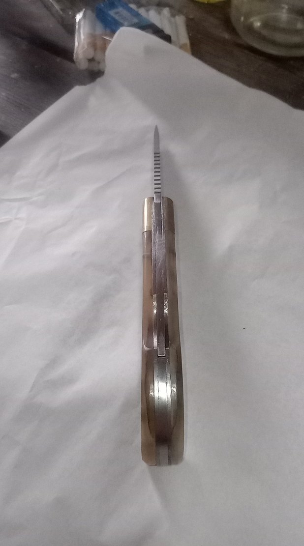 pirinç balcak N690 koç boynuzu. avcı çakısı hediyeli - Görsel 3