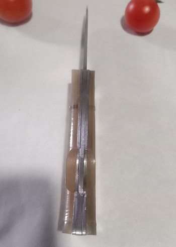 4116 çelik koç boynuzu kabza yanında 20 cm avcı çakısı hediye - Görsel 4