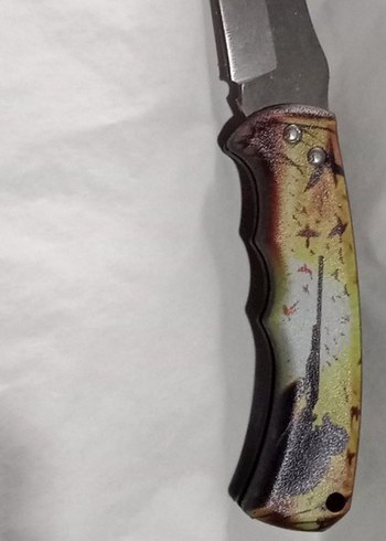 4116 çelik koç boynuzu kabza yanında 20 cm avcı çakısı hediye - Görsel 7