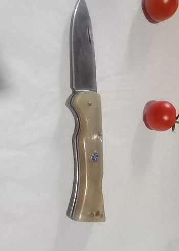 4116 çelik koç boynuzu kabza yanında 20 cm avcı çakısı hediye - Görsel 2