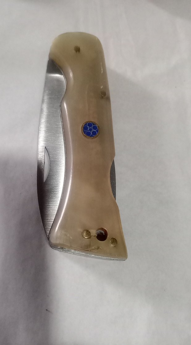 4116 çelik koç boynuzu kabza yanında 20 cm avcı çakısı hediye - Görsel 5