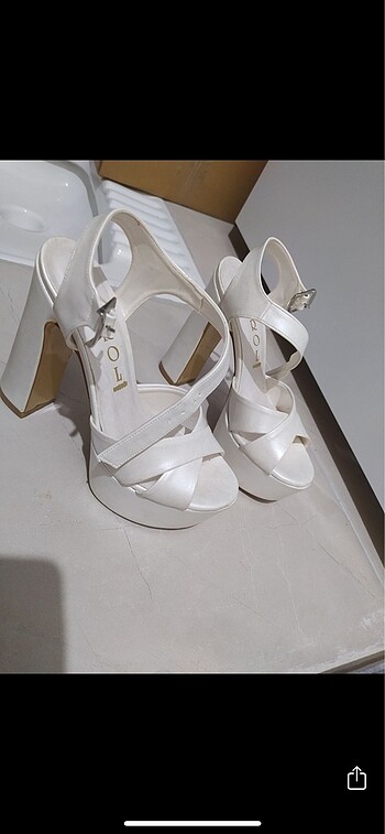 35 Beden beyaz Renk Gelin ayakkabısı