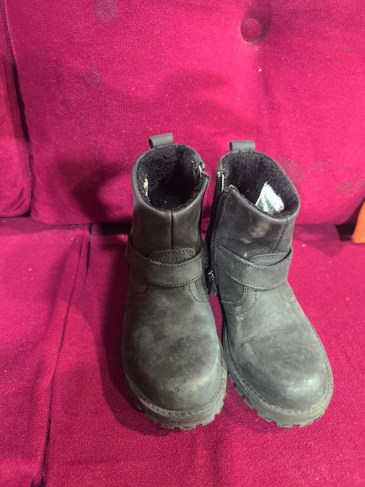 Gri Deri Tokalı Biker Bot - Görsel 2