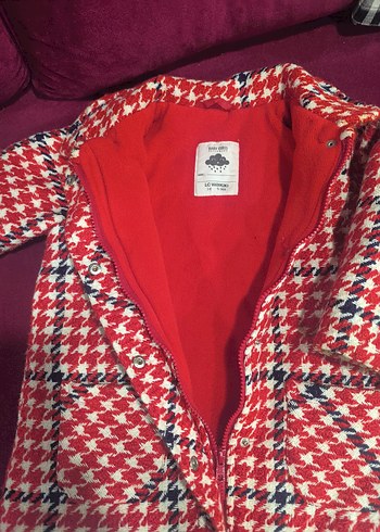 Renkli Desenli çocuk Midi Ceket - Görsel 3