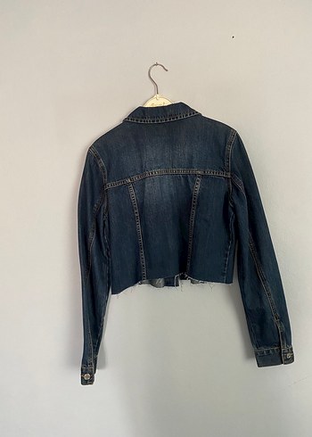 s Beden crop Denim Ceket