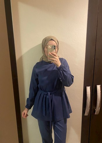 Lacivert Bağcıklı Takım