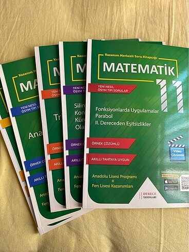 11. Sınıf derece yayınları matematik seti