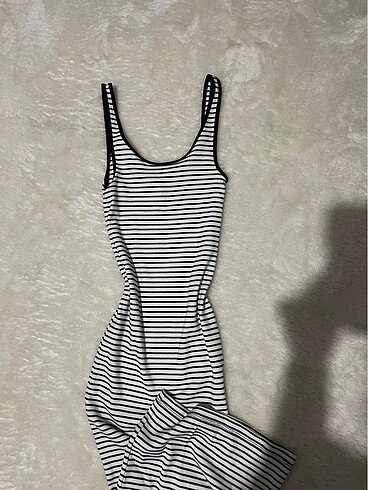 H&M çizgili elbise