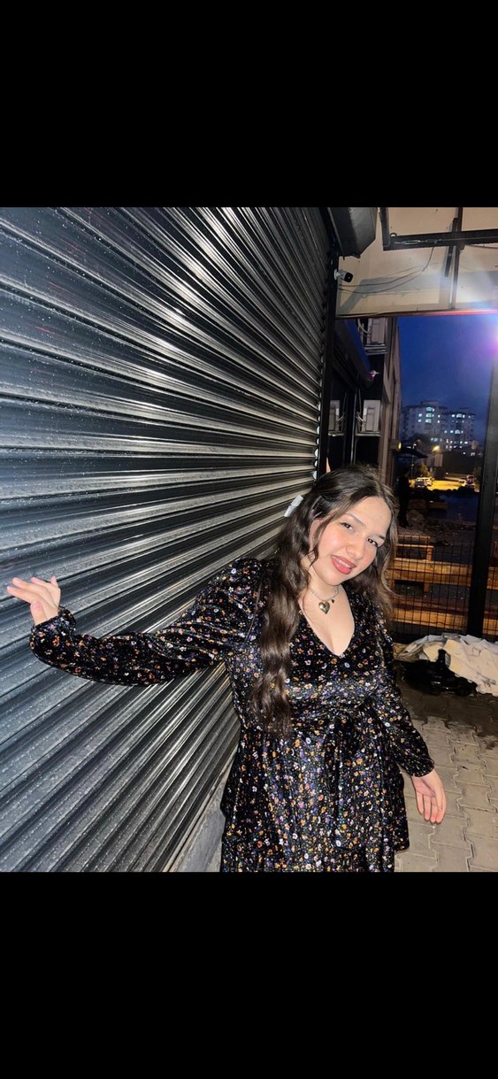 Siyah Simli V Yaka Midi Elbise - Görsel 2