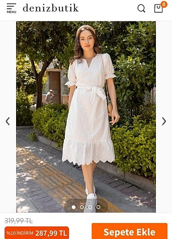Deniz butik elbise sıfır 