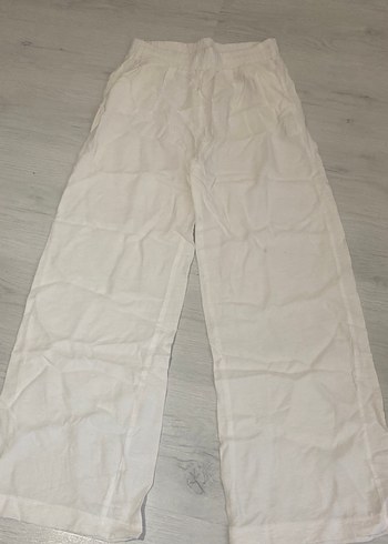 Beyaz günlük pantolon