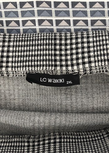 Gri Ekose Mini Etek LCW - Görsel 2