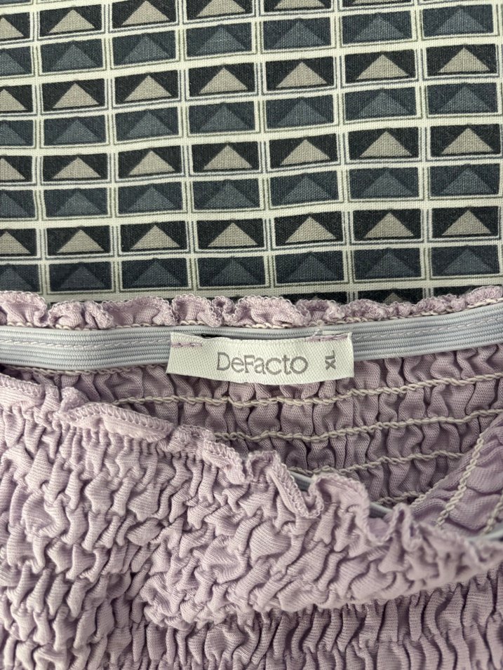 Defacto lila penye elbise - Görsel 2