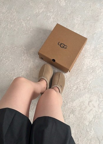 Ugg Bej Süet Kadın Ev Terliği