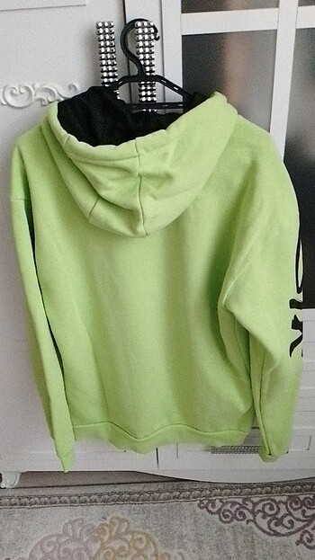 17-18 years Beden yeşil Renk Erkek Kapşonlu sweatshirt 