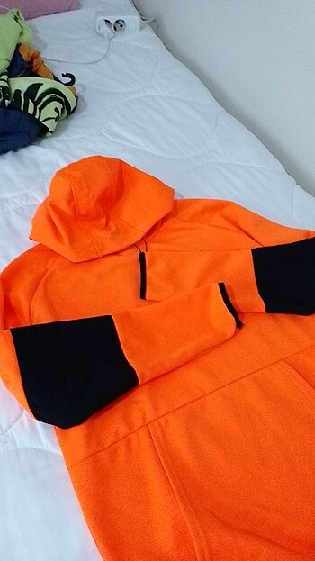 17-18 years Beden turuncu Renk Erkek sweatshirt 